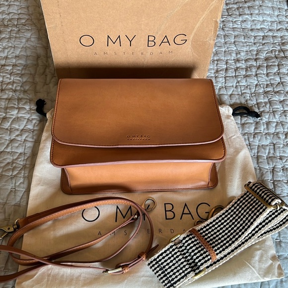 O MY BAG Handbags - O MY BAG - Amsterdam Audrey Cognac Apple Leather
